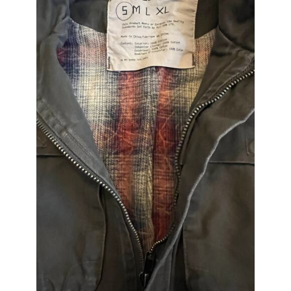 All-Son Men’s Flannel Lined Utility Vest, Size Small - Picture 3 of 3